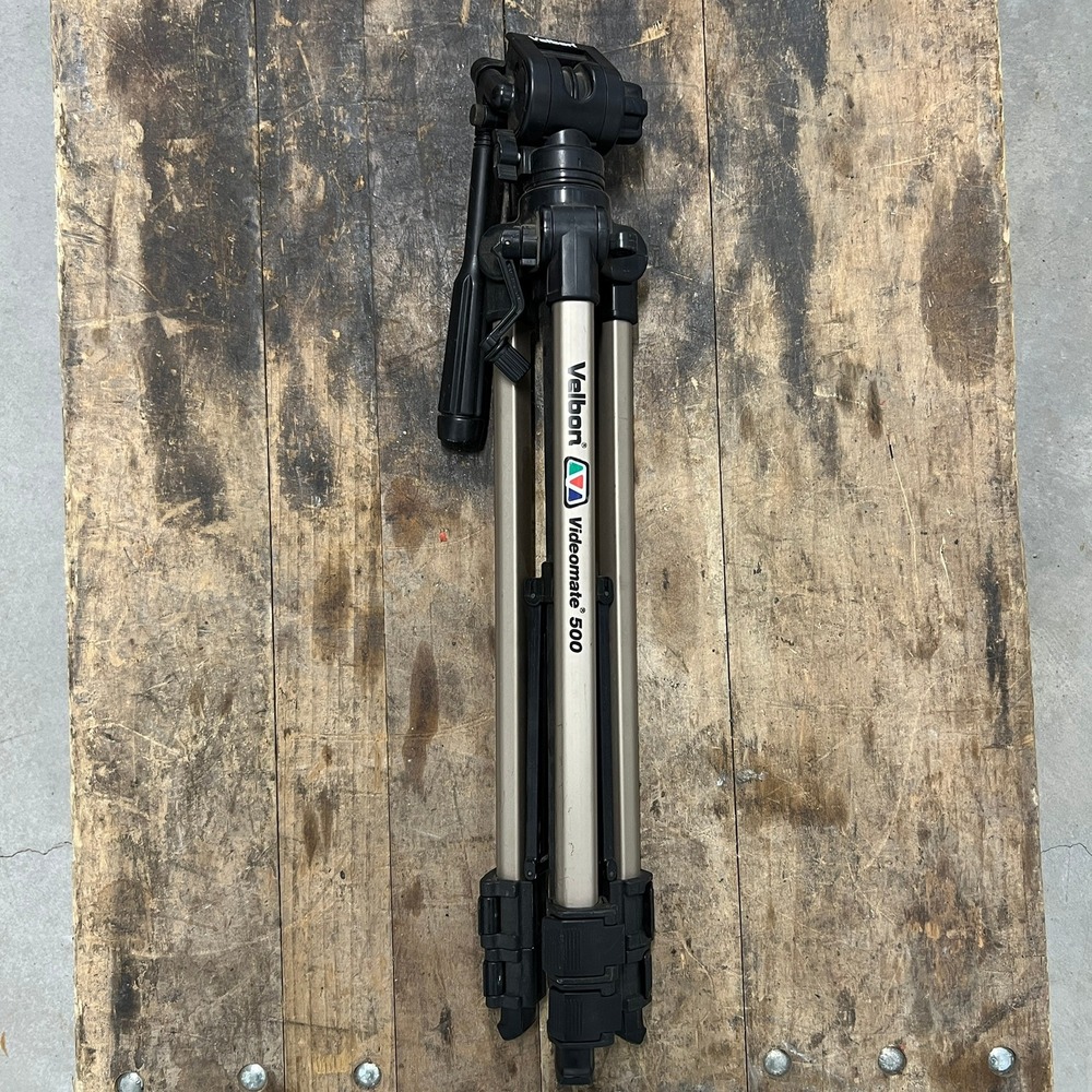 Vintage Velbon Videomate 500 Deluxe Camcorder Tripod - 2003